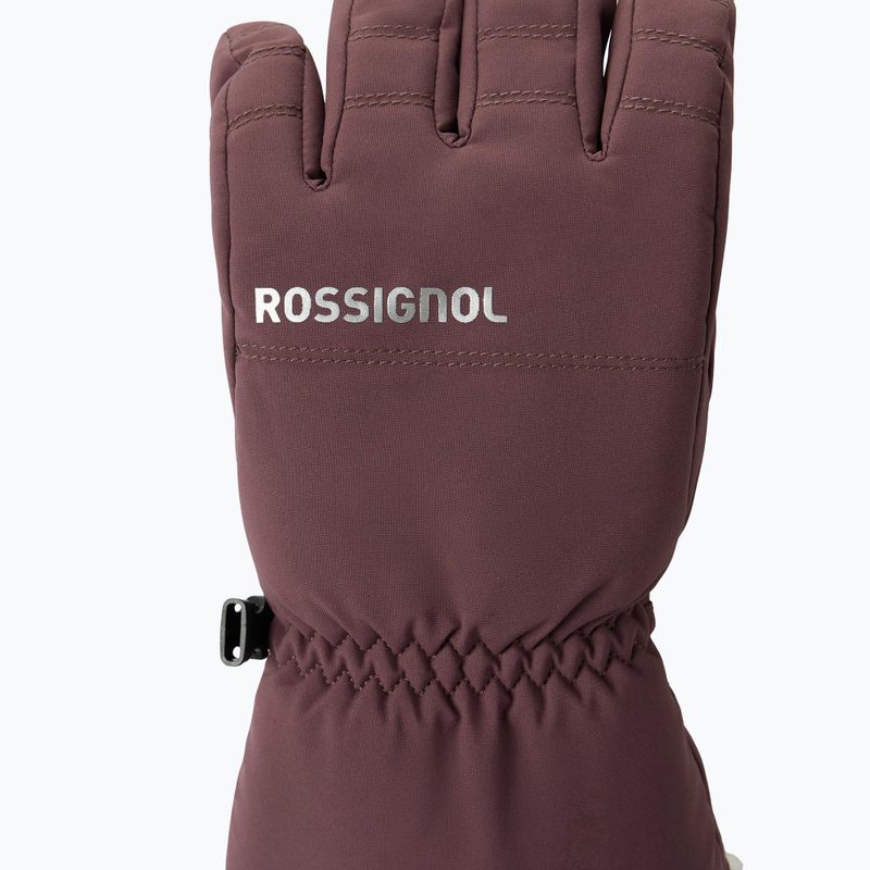 Moteriškos slidinėjimo pirštinės Rossignol Perfy G huckleberry 3