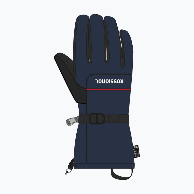 Vyrų slidinėjimo pirštinės Rossignol Action R-Shell Dry dark navy 3