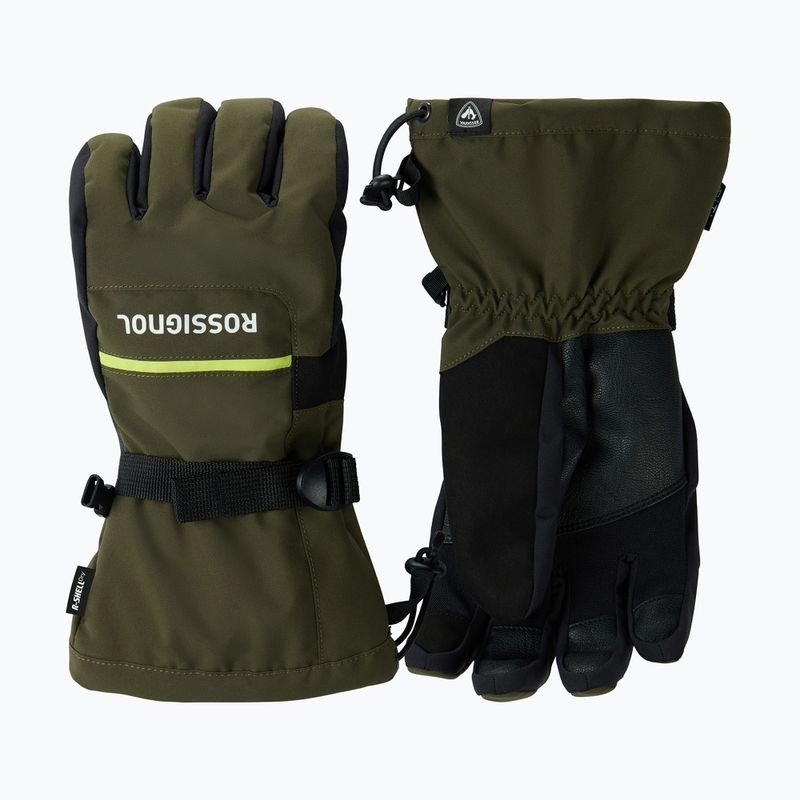 Vyrų slidinėjimo pirštinės Rossignol Action R-Shell Dry olive shadow 2