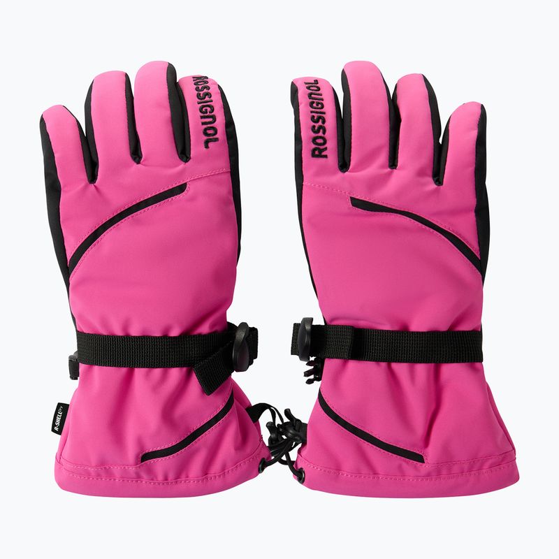 Moteriškos slidinėjimo pirštinės Rossignol Temptation R-Shell electric fuchsia