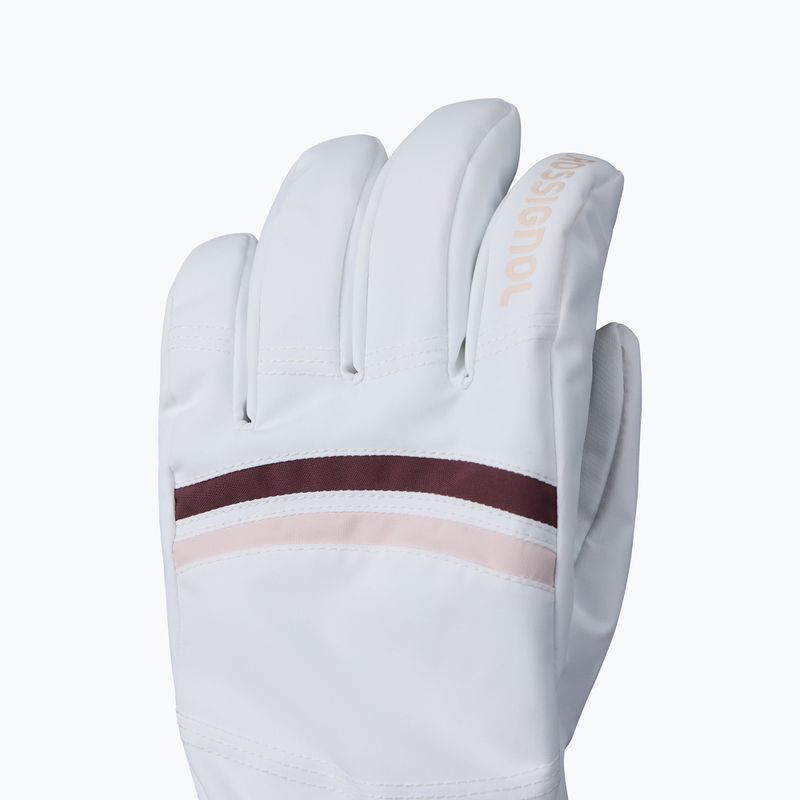Moteriškos slidinėjimo pirštinės Rossignol Piste R-Shell Dry white 3