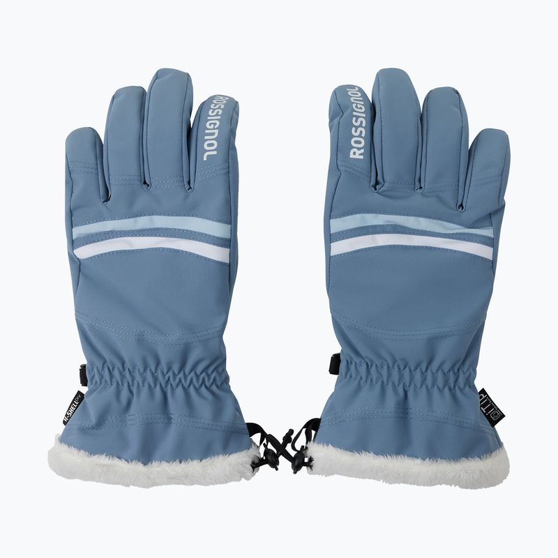 Moteriškos slidinėjimo pirštinės Rossignol Piste R-Shell Dry windward blue
