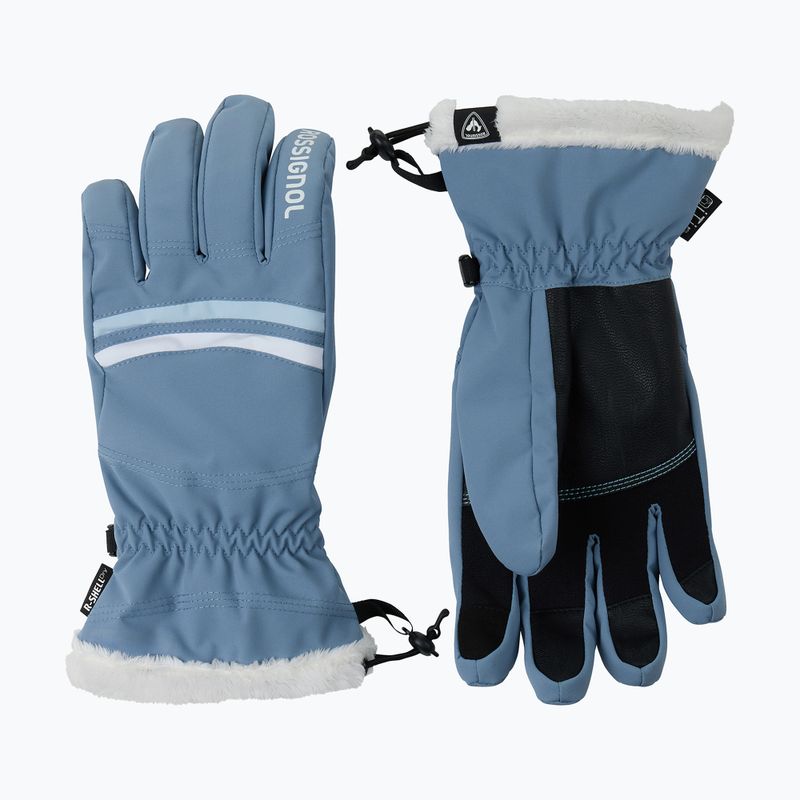 Moteriškos slidinėjimo pirštinės Rossignol Piste R-Shell Dry windward blue 2