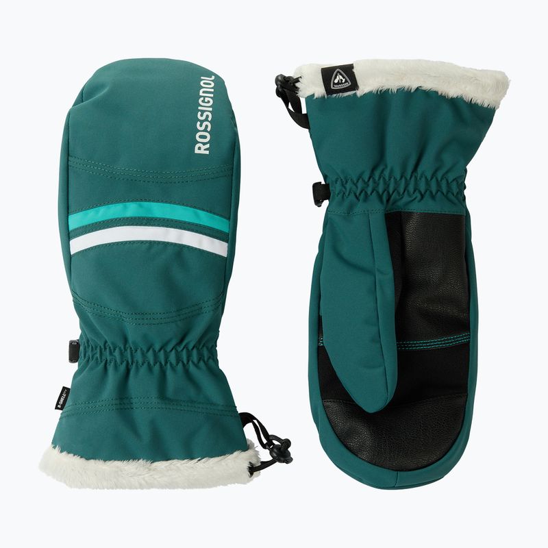 Moteriškos slidinėjimo pirštinės Rossignol Piste Mittens R-Shell Dry transformative teal 2