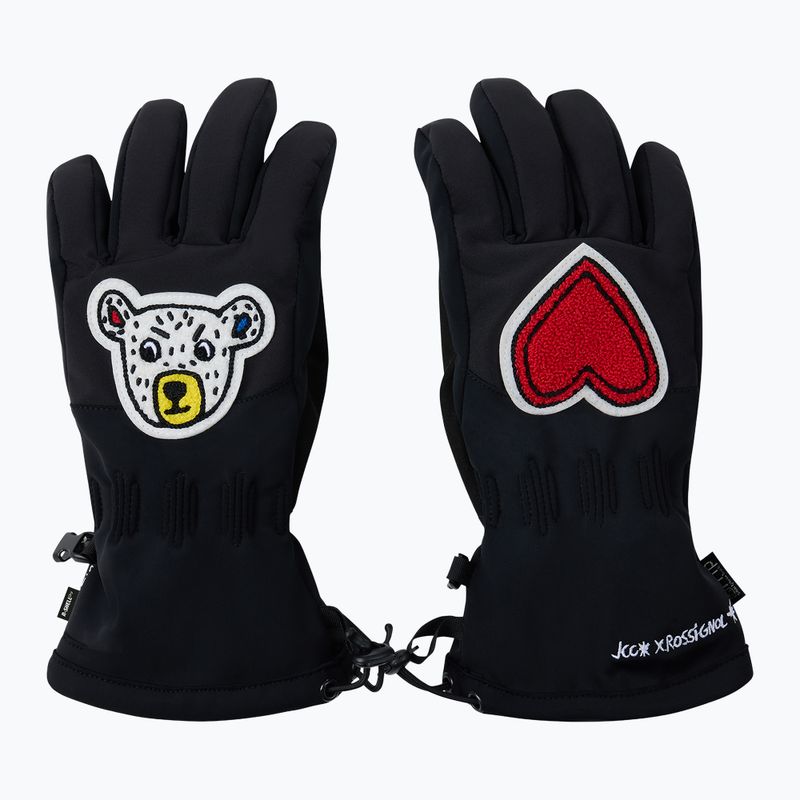 Moteriškos slidinėjimo pirštinės Rossignol JCC R-Shell Dry black 2