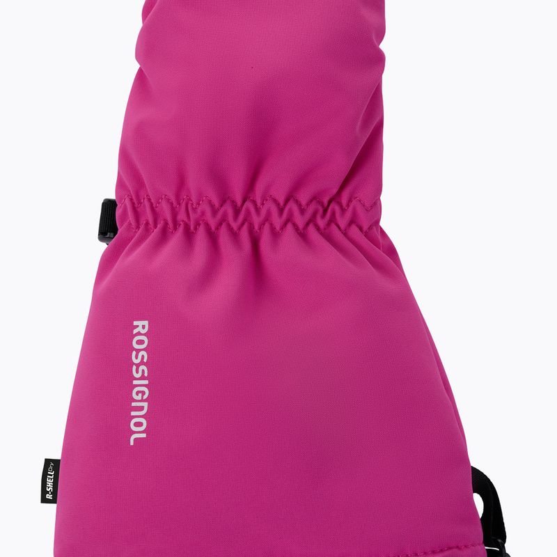 Vaikiškos slidinėjimo pirštinės Rossignol Mittens R-Shell Dry electric fuchsia 3