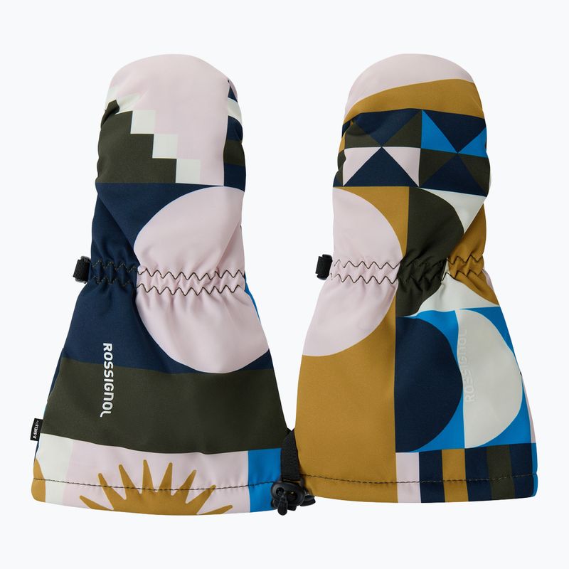 Vaikiškos slidinėjimo pirštinės Rossignol Mittens R-Shell Dry jr potpourri dazzle blue 2