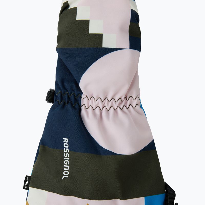 Vaikiškos slidinėjimo pirštinės Rossignol Mittens R-Shell Dry jr potpourri dazzle blue 3
