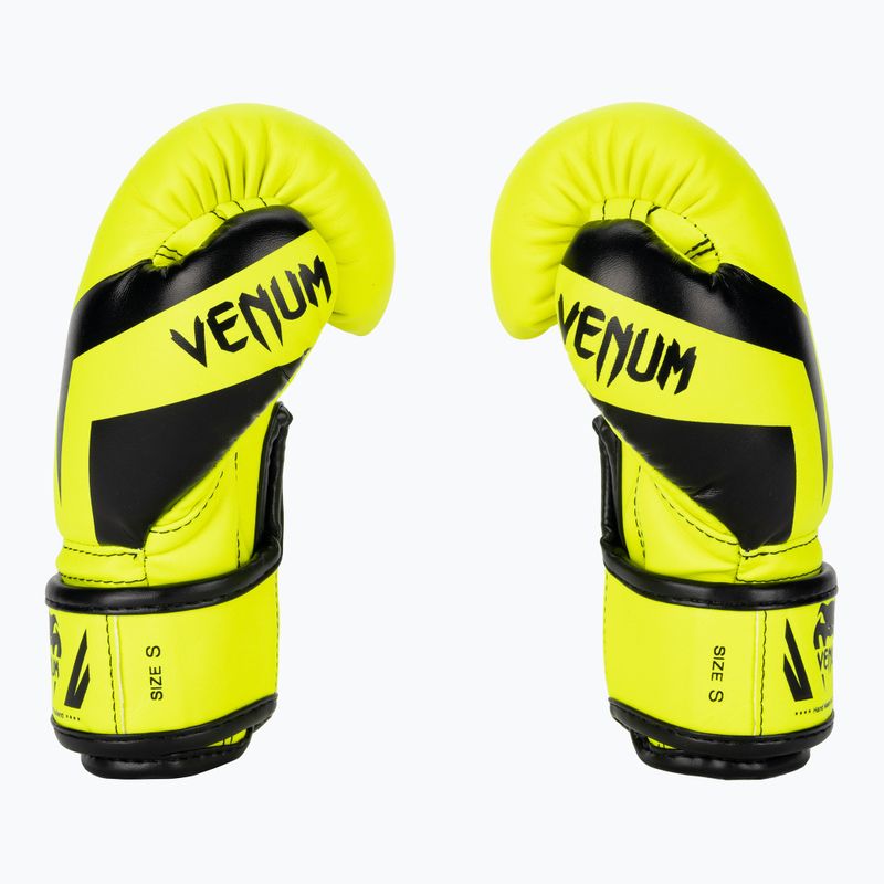 Vaikiškos bokso pirštinės Venum Elite Boxing neo yellow 3