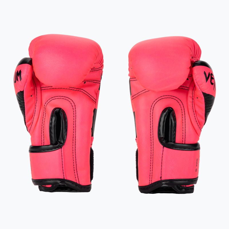 Vaikiškos bokso pirštinės Venum Elite Boxing fluo pink 2