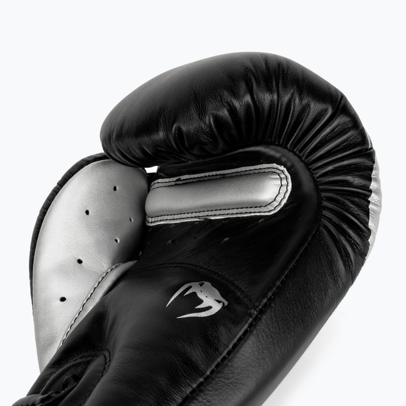 Venum Giant 3.0 juodos ir sidabrinės bokso pirštinės 2055-128 5
