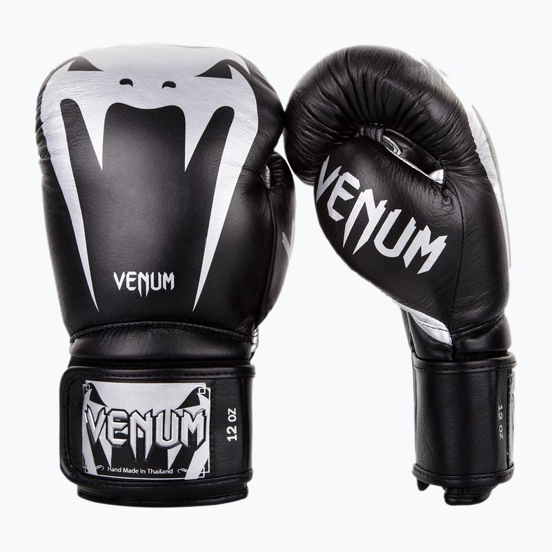 Venum Giant 3.0 juodos ir sidabrinės bokso pirštinės 2055-128
