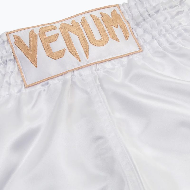 Vyriški treniruočių šortai Venum Classic Muay Thai white/gold 3