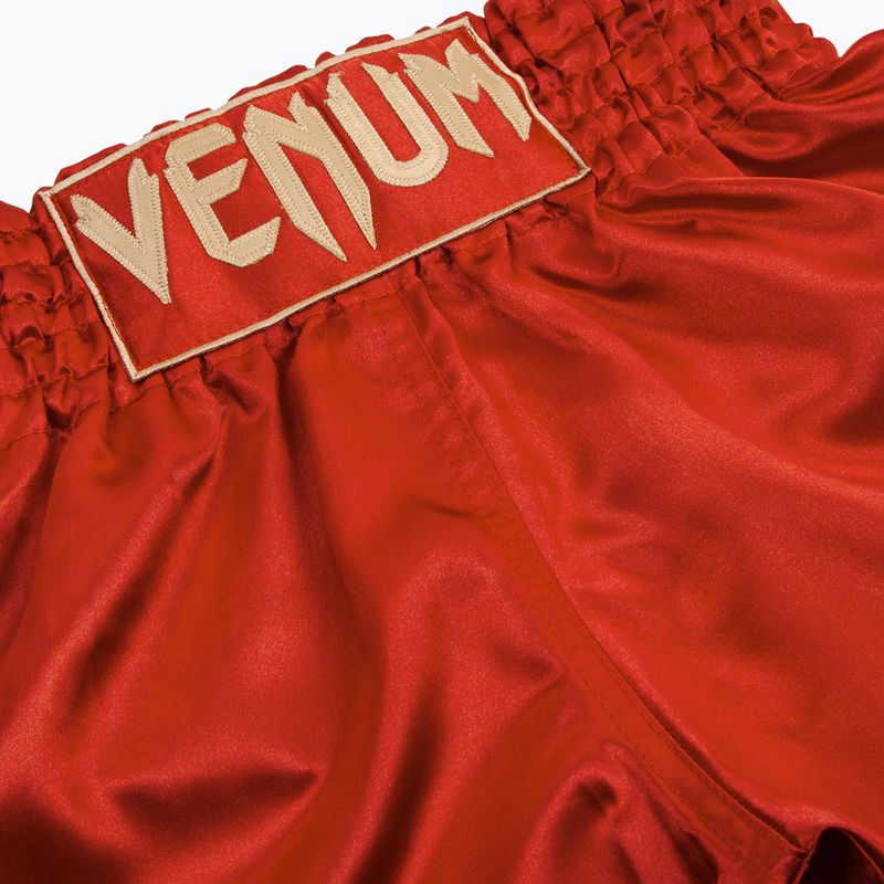 Vyriški treniruočių šortai Venum Classic Muay Thai bordeaux/gold 3