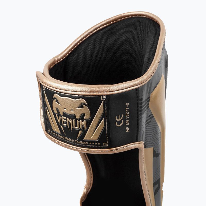 Blauzdų apsaugos Venum Elite Standup dark camo/gold 4