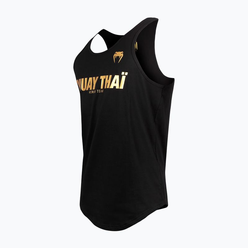 Vyriškas tank topas Venum Muay Thai VT black/gold 3