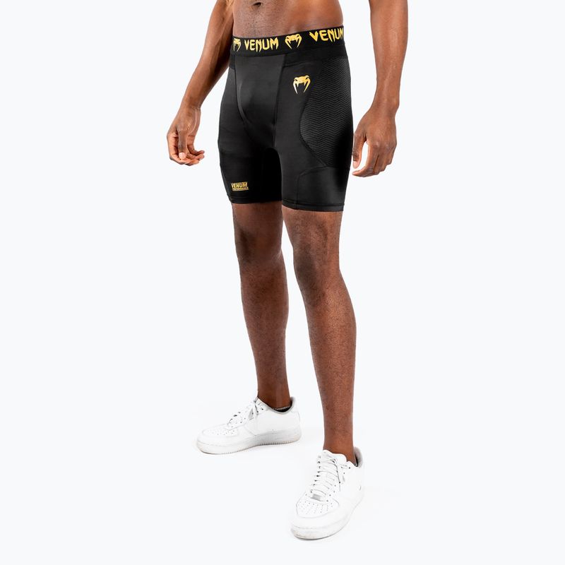 Vyriški treniruočių šortai Venum G-Fit Compression black/gold 3