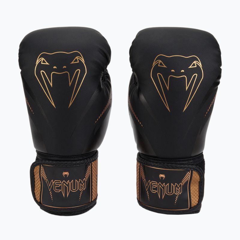 Venum Impact bokso pirštinės rudos spalvos VENUM-03284-137