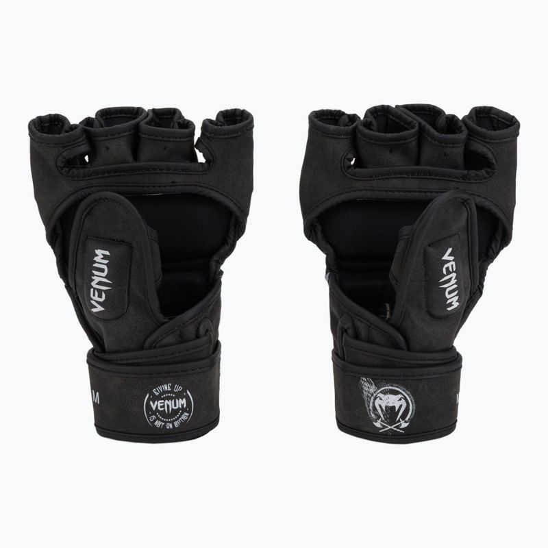 Venum GLDTR 4.0 graplingo pirštinės juodai baltos spalvos VENUM-04166 2