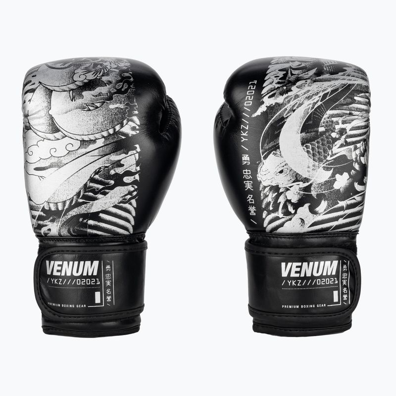 Vaikiškos bokso pirštinės Venum YKZ21 Boxing black/white