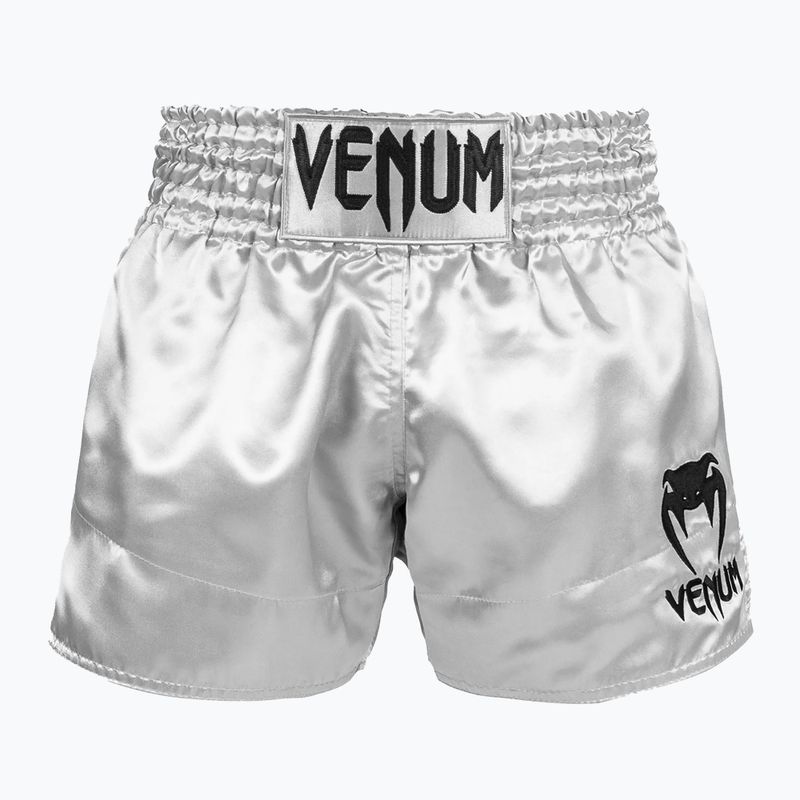 Vyriški Venum Classic Muay Thai šortai juodai sidabrinės spalvos 03813-451