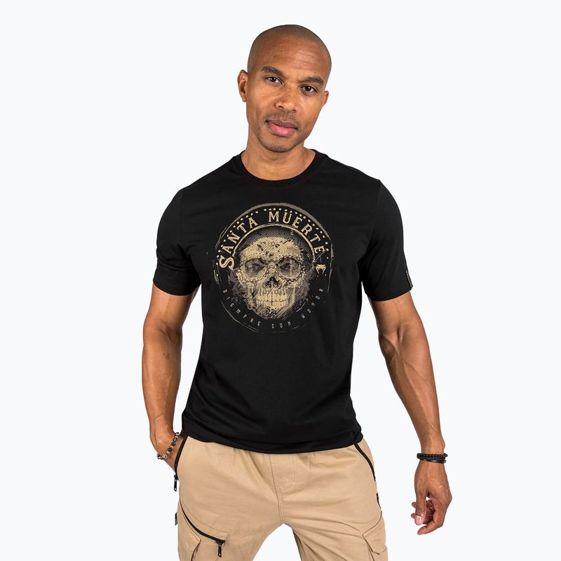 Vyriški marškinėliai Venum Santa Muerte Dark Side black/brown 5