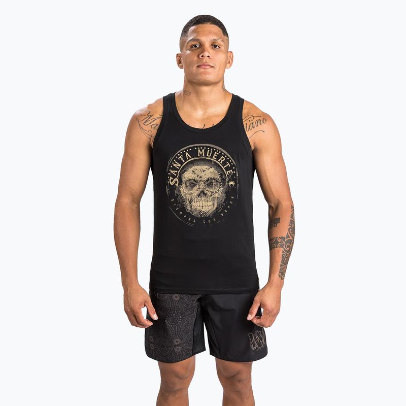 Vyriškas tank topas Venum Santa Muerte Dark Side black/brown 4