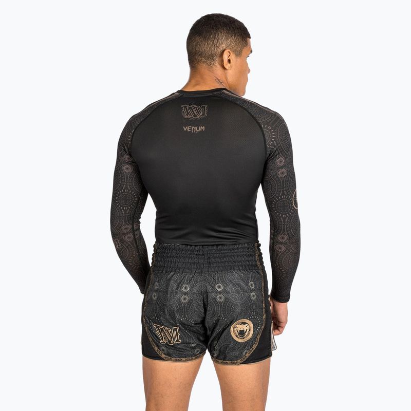 Rashguard vyriški marškinėliai ilgomis rankovėmis Venum Santa Muerte Dark Side black/brown 4