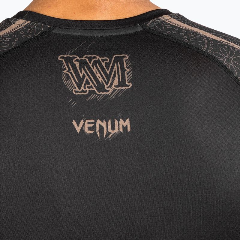 Rashguard vyriški marškinėliai ilgomis rankovėmis Venum Santa Muerte Dark Side black/brown 6
