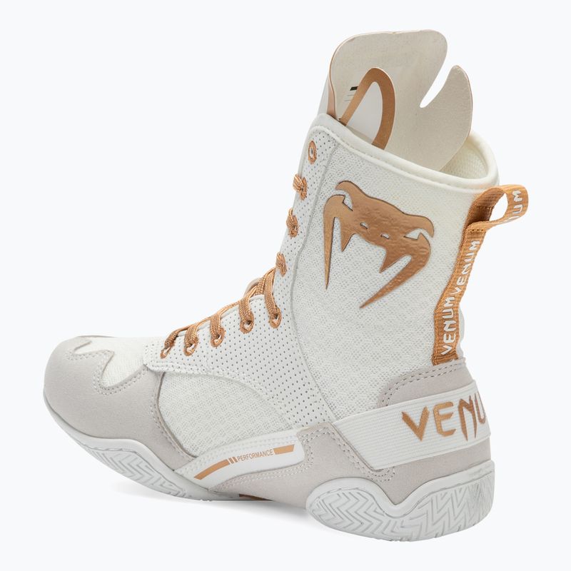 Bokso bateliai Venum Elite Boxing white/gold 3