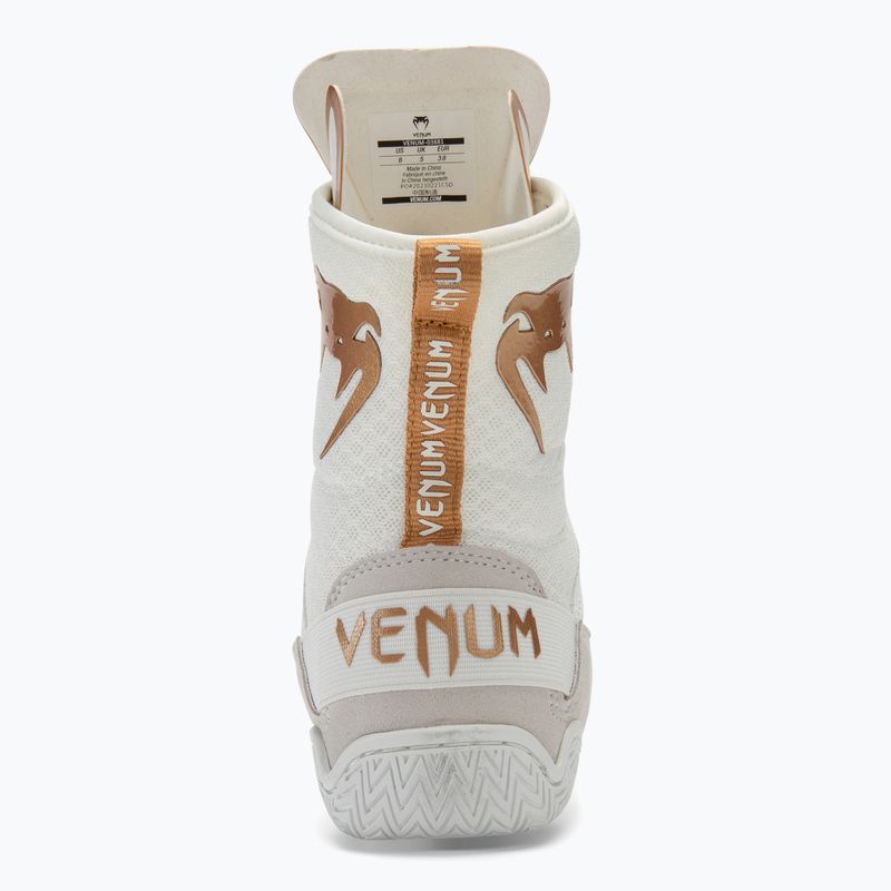 Bokso bateliai Venum Elite Boxing white/gold 6