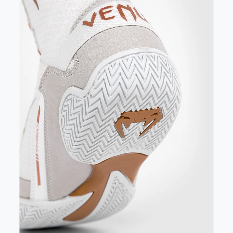 Bokso bateliai Venum Elite Boxing white/gold 17