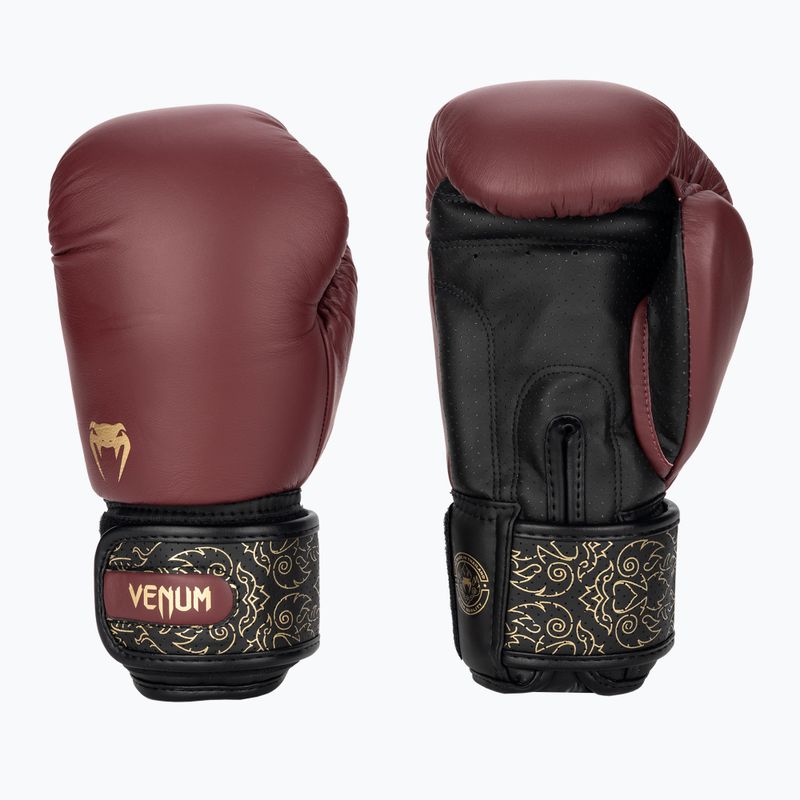 Bokso pirštinės Venum Power 2.0 burgundy/black