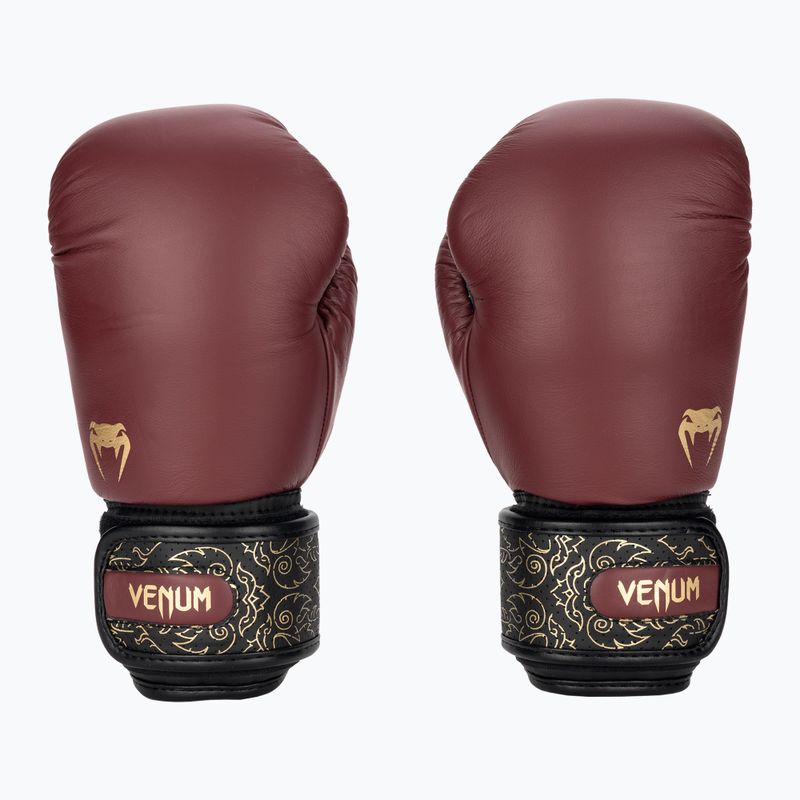 Bokso pirštinės Venum Power 2.0 burgundy/black