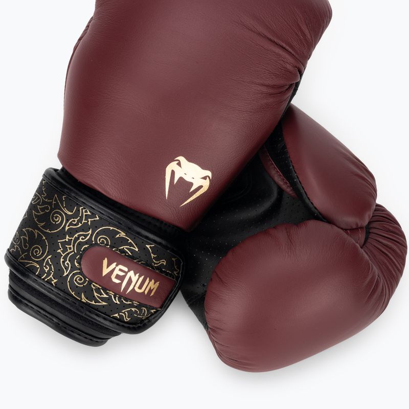 Bokso pirštinės Venum Power 2.0 burgundy/black 4