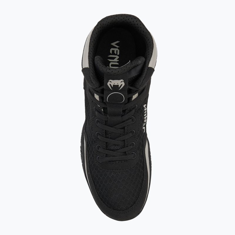 Bokso bateliai Venum Elite Wrestling black/sand 4