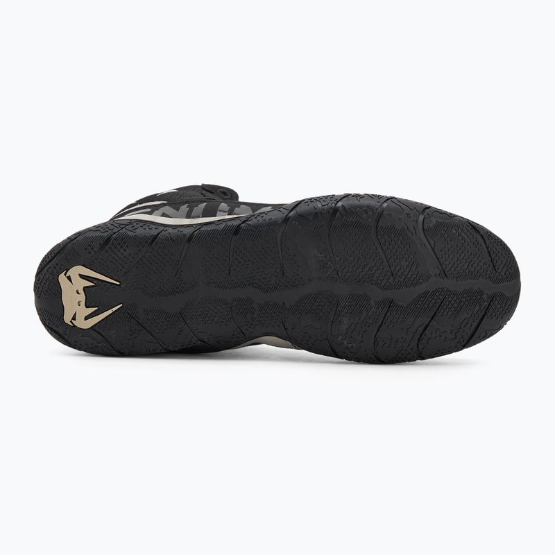 Bokso bateliai Venum Elite Wrestling black/sand 5