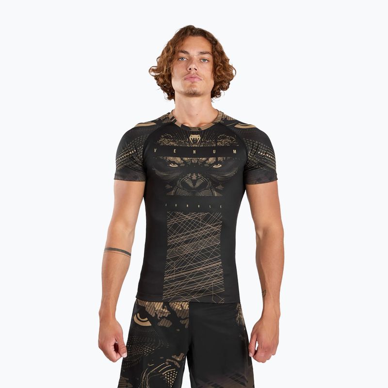 Rashguard vyriškas Venum Gorilla Jungle Rashguard black/sand