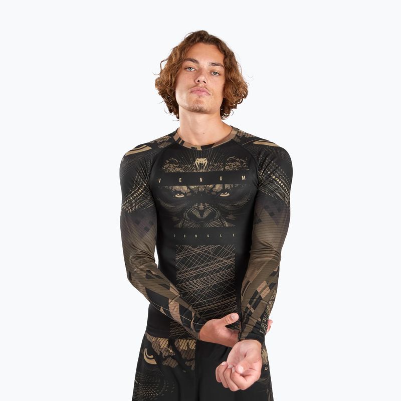 Rashguard vyriškas Venum Gorilla Jungle Rashguard sand/black 4