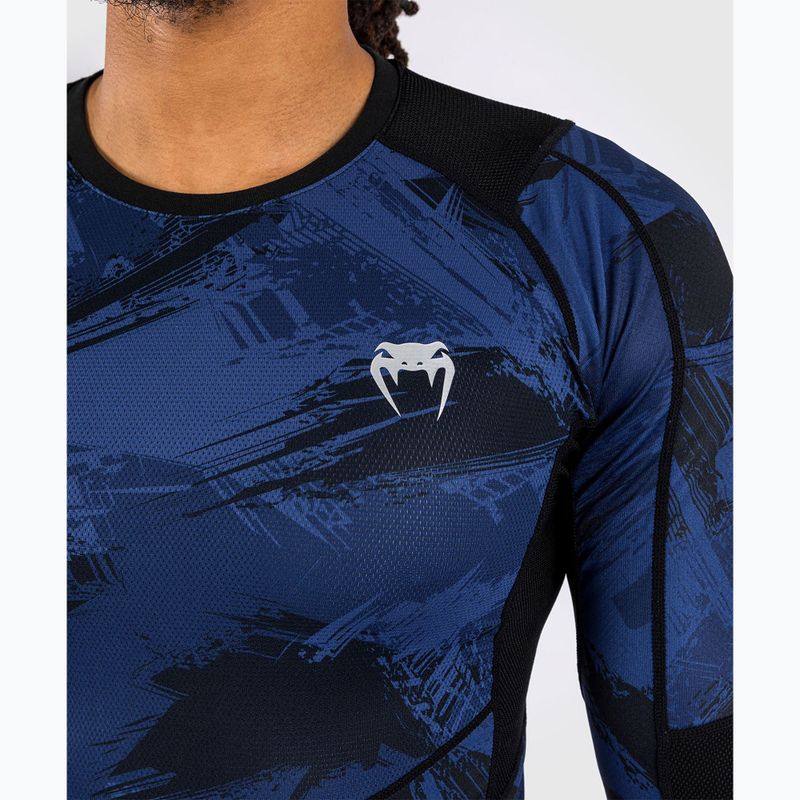 Vyriški marškinėliai ilgomis rankovėmis Venum Electron 3.0 Rashguard navy 4