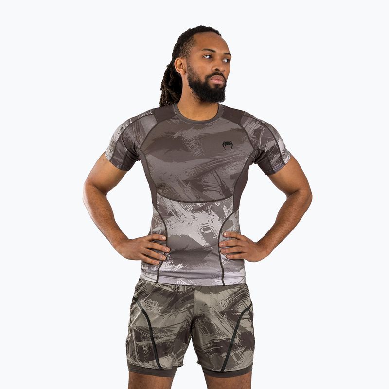 Vyriški marškinėliai Venum Electron 3.0 Rashguard sand