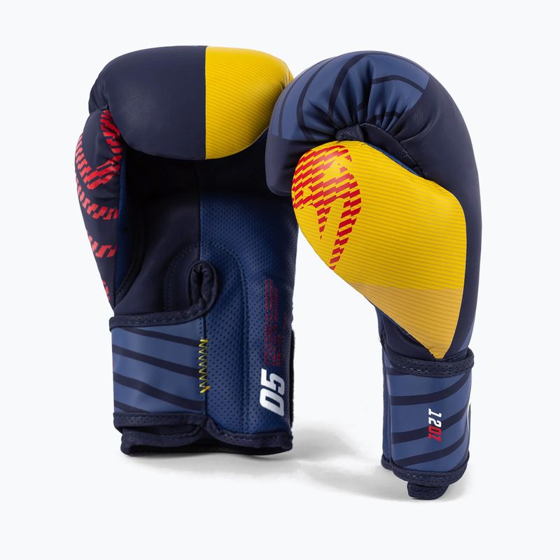 Vyriškos bokso pirštinės Venum Sport 05 Boxing blue/yellow 3