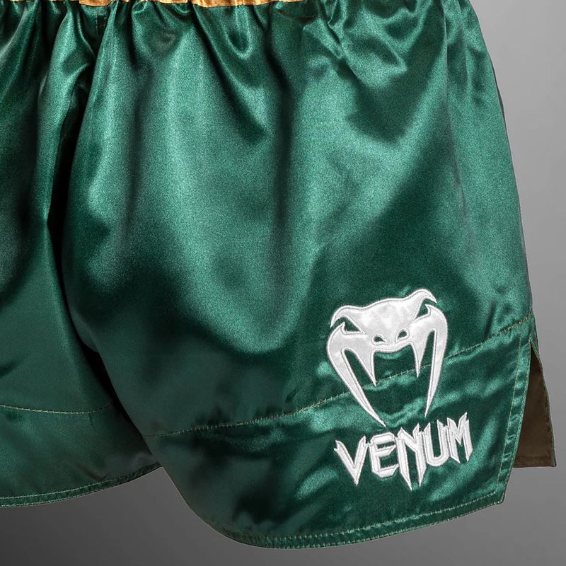 Vyriški treniruočių šortai Venum Classic Muay Thai žalia/auksinė/balta 5