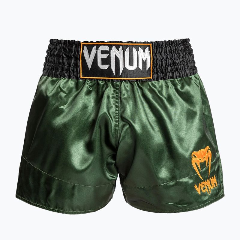 Vyriški treniruočių šortai Venum Classic Muay Thai green/gold/black