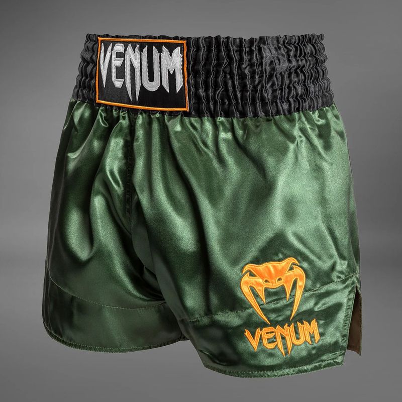 Vyriški treniruočių šortai Venum Classic Muay Thai green/gold/black 3