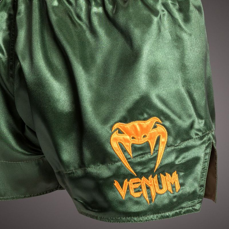 Vyriški treniruočių šortai Venum Classic Muay Thai green/gold/black 5