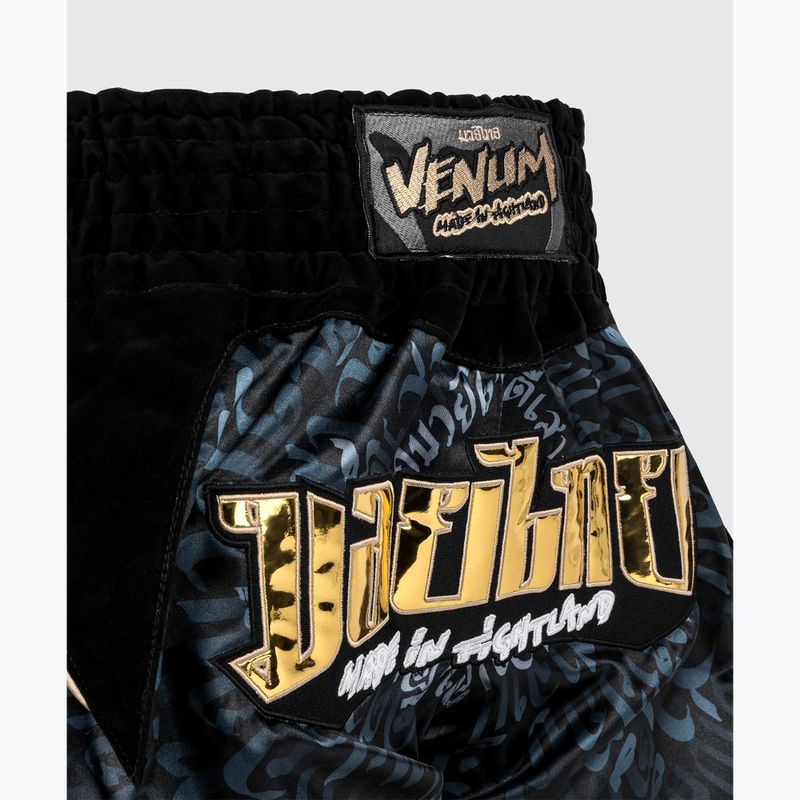 Treniruočių šortai Venum Attack Muay Thai black/grey 5