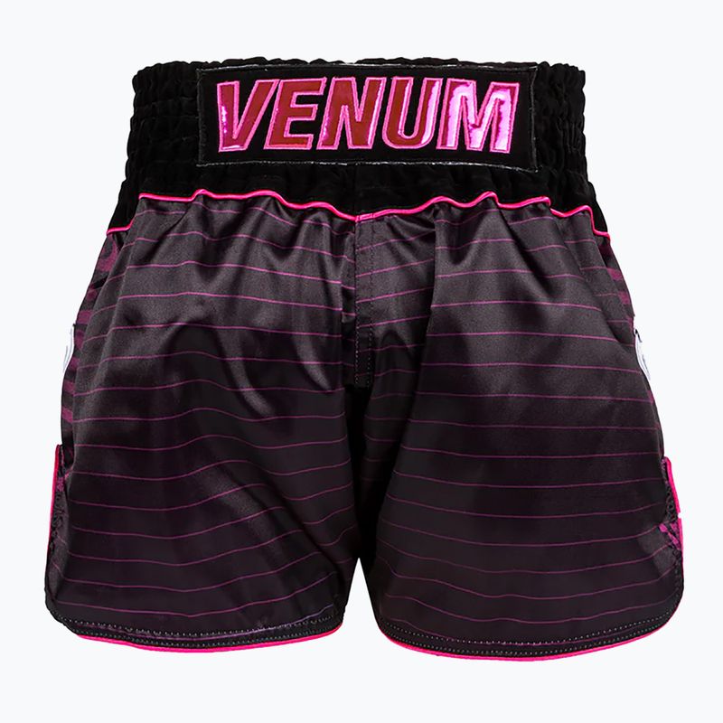 Treniruočių šortai Venum Attack Muay Thai black/pink 2