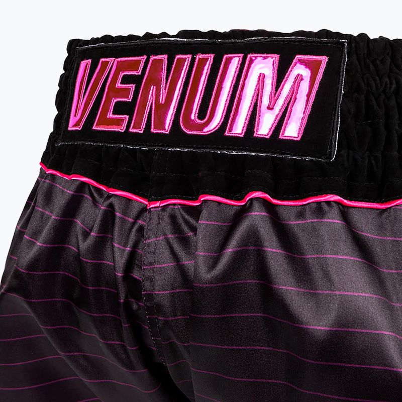 Treniruočių šortai Venum Attack Muay Thai black/pink 5