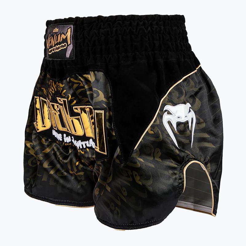 Treniruočių šortai Venum Attack Muay Thai black/gold 5